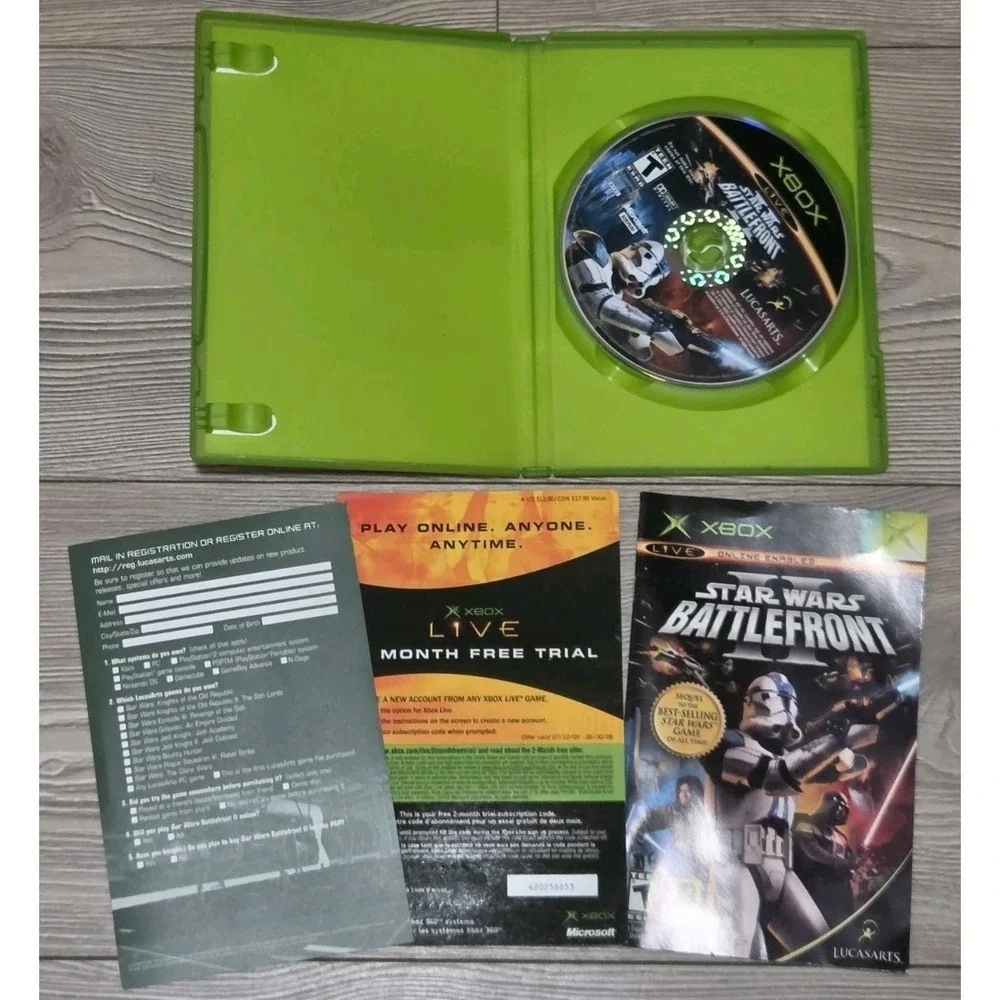 Xbox Game Bundle Lot Of 6 Star Wars Blinx Project Gothem /w Manuals‎ Live Cards